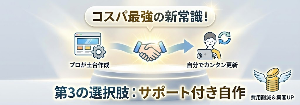 【注目】第3の選択肢「サポート付き自作」という新しいアプローチ
