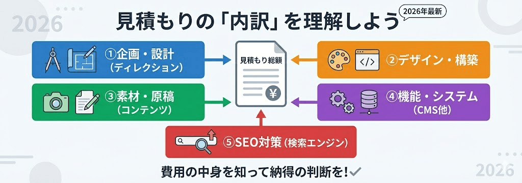 見積もり書を見る前に! ホームページ作成費用の「内訳」