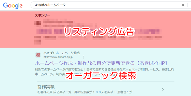 リスティング広告とオーガニック検索の違い