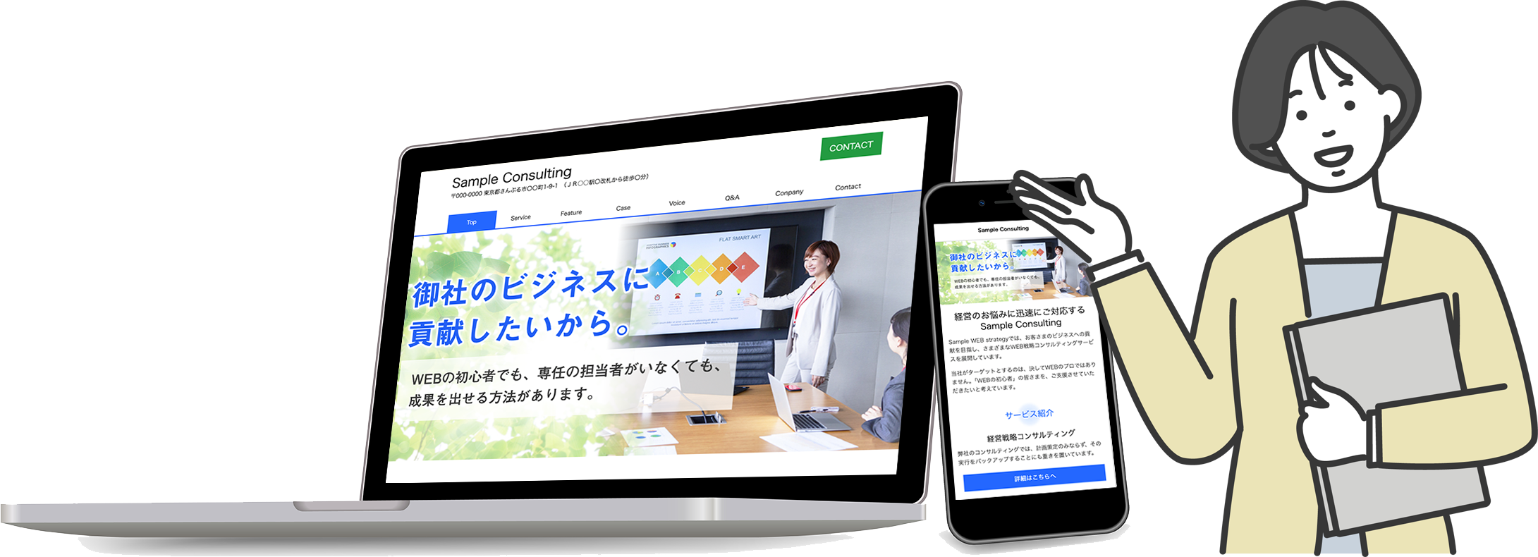 当社が作成するページの内容紹介