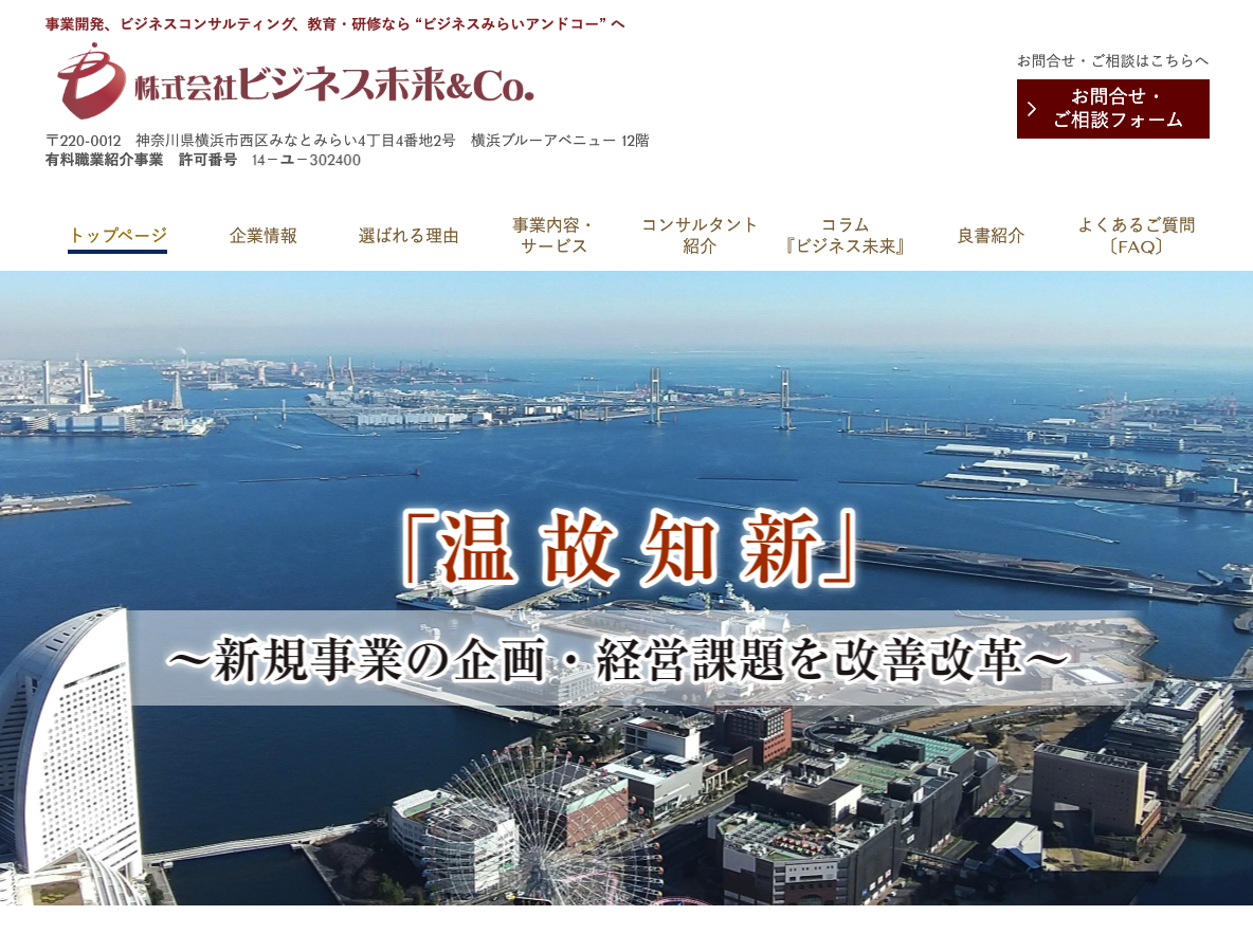 事業開発のビジネスコンサルティングならビジネス未来&Co.